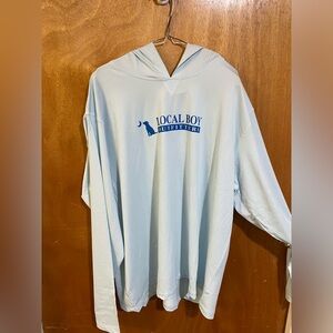 Local Boy Outfitters Lightweight Hoodie. XL Light Blue NWT